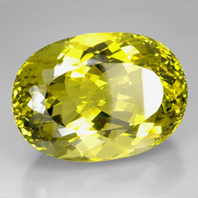 Quartzo amarelo natural 604,50ct, corte oval, VVS