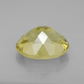 Quartzo amarelo natural 3,30ct, corte oval, VVS