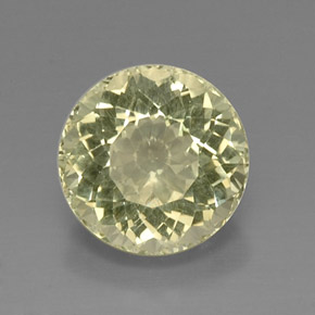 Quartzo amarelo natural 7,81ct, corte redondo, VVS-VS