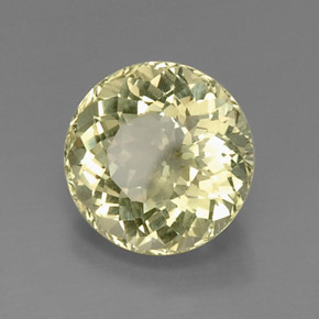 Quartzo amarelo natural 7,81ct, corte redondo, VVS-VS