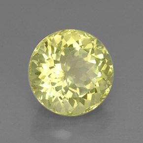 Quartzo Limão Natural 8.47ct, Corte Redondo, VVS