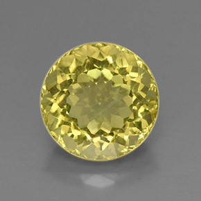 Quartzo Limão Natural 7.13ct, Corte Redondo, VVS-VS