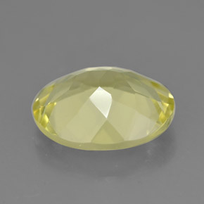 Quartzo amarelo natural 2,95ct, corte oval, VVS