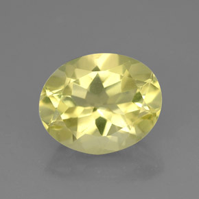 Quartzo amarelo natural 3,29ct, corte oval, VVS