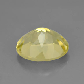 Quartzo amarelo natural 3,29ct, corte oval, VVS
