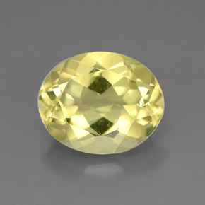 Quartzo amarelo natural 3,28ct, corte oval, VVS