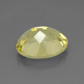 Quartzo amarelo natural 3,28ct, corte oval, VVS