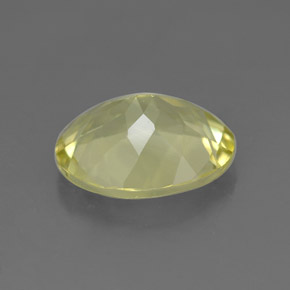Quartzo amarelo natural 3,07ct, corte oval, VVS