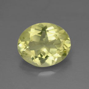 Quartzo amarelo natural 3,19ct, corte oval, VVS