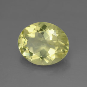 Quartzo amarelo natural 3,19ct, corte oval, VVS