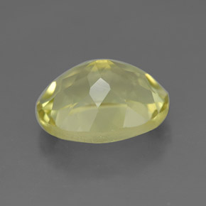 Quartzo amarelo natural 3,82ct, corte oval, VVS