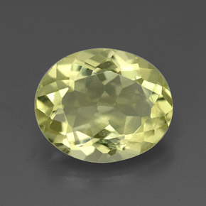 Quartzo amarelo natural 3,06ct, corte oval, VVS-VS