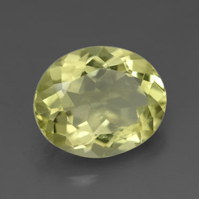 Quartzo amarelo natural 3,06ct, corte oval, VVS-VS
