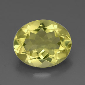 Quartzo amarelo natural 3,11ct, corte oval, VVS