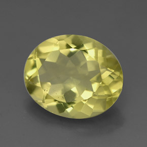 Quartzo amarelo natural 3,11ct, corte oval, VVS