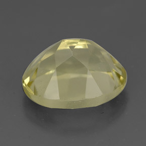 Quartzo amarelo natural 3,77ct, corte oval, VVS