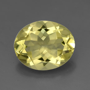 Quartzo amarelo natural 3,16ct, corte oval, VVS
