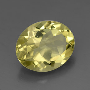 Quartzo amarelo natural 3,16ct, corte oval, VVS