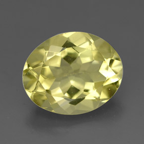 Quartzo amarelo natural 3,20ct, corte oval, VVS