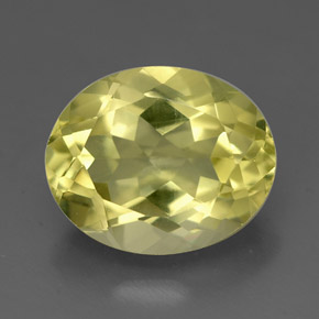 Quartzo amarelo natural 3,29ct, corte oval, VVS