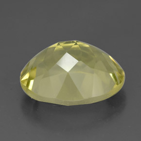 Quartzo amarelo natural 3,29ct, corte oval, VVS