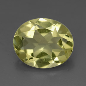 Quartzo amarelo natural 3,24ct, corte oval, VVS