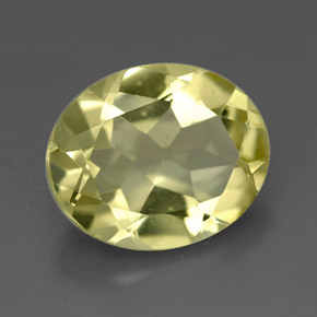 Quartzo amarelo natural 3,24ct, corte oval, VVS