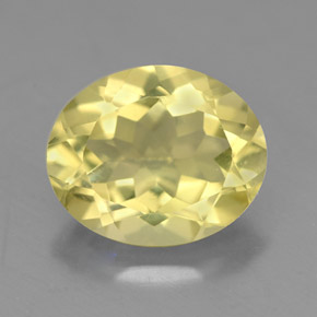 Quartzo amarelo natural 3,16ct, corte oval, VVS-VS