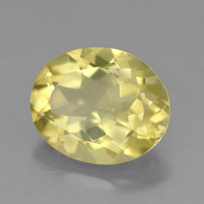 Quartzo amarelo natural 3,16ct, corte oval, VVS-VS