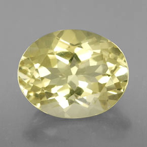 Quartzo amarelo natural 3,28ct, corte oval, VVS-VS