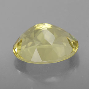 Quartzo amarelo natural 3,28ct, corte oval, VVS-VS