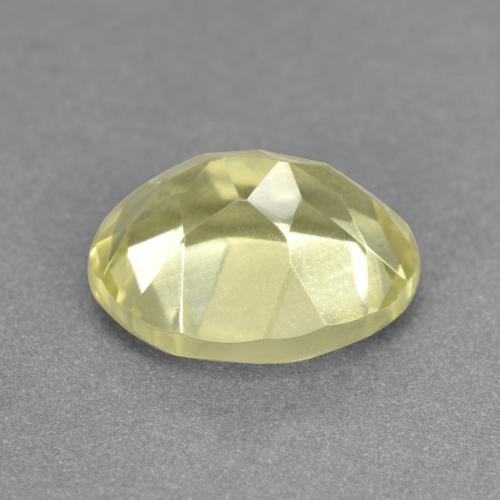 Quartzo amarelo natural 3,49ct, corte oval, VVS