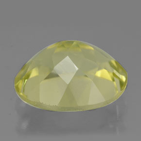 Quartzo amarelo natural 3,44ct, corte oval, VVS
