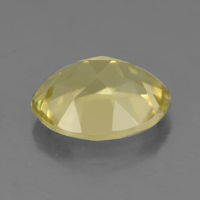 Quartzo amarelo natural 3,02ct, corte oval, VVS