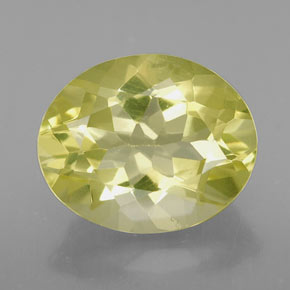 Quartzo amarelo natural 3,19ct, corte oval, VVS