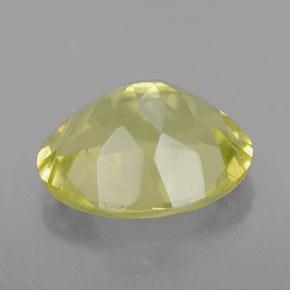 Quartzo amarelo natural 3,19ct, corte oval, VVS