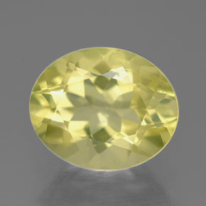 Quartzo amarelo natural 3,12ct, corte oval, VVS-VS