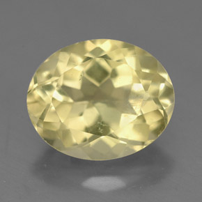 Quartzo amarelo natural 3,49ct, corte oval, VS