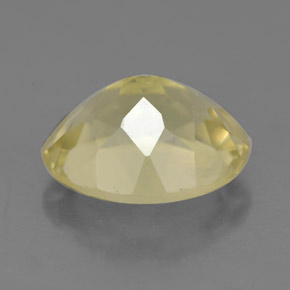Quartzo amarelo natural 3,49ct, corte oval, VS