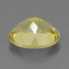 Quartzo amarelo natural 3,30ct, corte oval, VVS