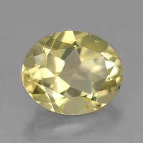 Quartzo amarelo natural 3,28ct, corte oval, VVS