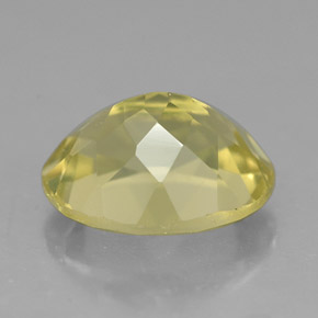 Quartzo amarelo natural 3,56ct, corte oval, VVS