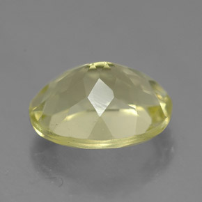 Quartzo amarelo natural 3,70ct, corte oval, VVS