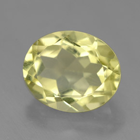 Quartzo amarelo natural 3,68ct, corte oval, VVS-VS
