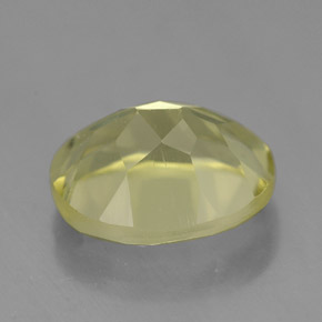 Quartzo amarelo natural 3,68ct, corte oval, VVS-VS