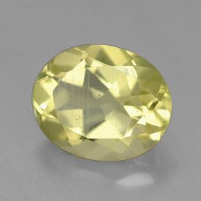 Quartzo amarelo natural 3,36ct, corte oval, VVS-VS