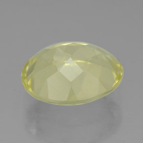 Quartzo amarelo natural 3,32ct, corte oval, VVS