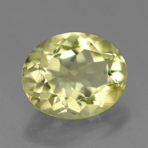 Quartzo amarelo natural 3,73ct, corte oval, VVS