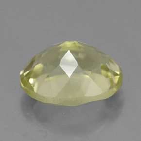 Quartzo amarelo natural 3,73ct, corte oval, VVS