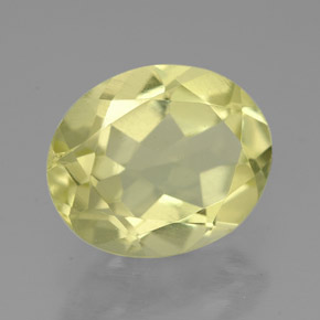 Quartzo amarelo natural 3,11ct, corte oval, VVS-VS